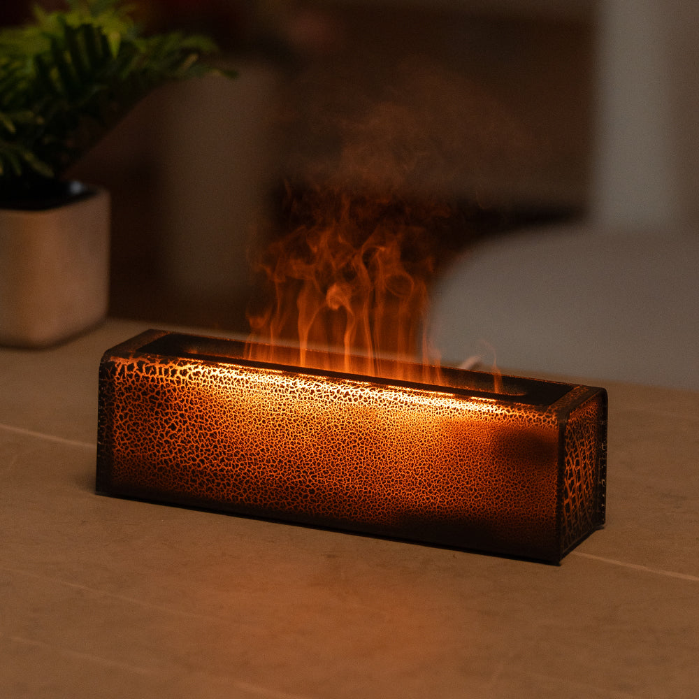 Humidificador Chama de Lava USB – Aromaterapia & Ambiente Colorido para Casa