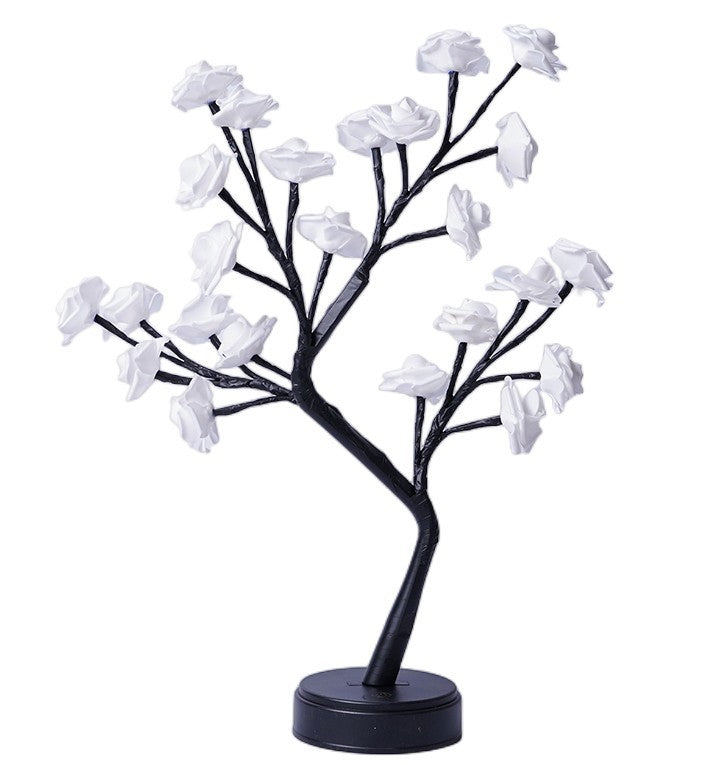 Candeeiro Árvore de Rosas LED – Luz de Mesa USB para Decoração & Presente