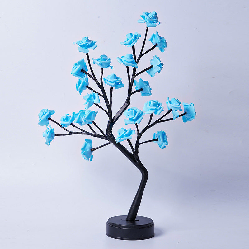 Candeeiro Árvore de Rosas LED – Luz de Mesa USB para Decoração & Presente