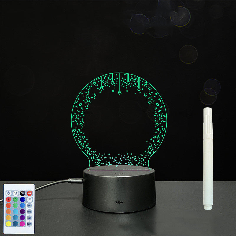 Quadro LED Acrílico 3D para Mensagens – Escreve, Apaga e Ilumina com Estilo