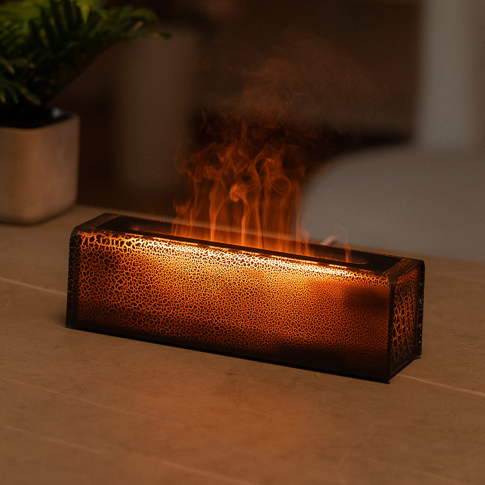 Humidificador Chama de Lava USB – Aromaterapia & Ambiente Colorido para Casa