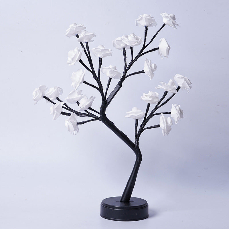 Candeeiro Árvore de Rosas LED – Luz de Mesa USB para Decoração & Presente