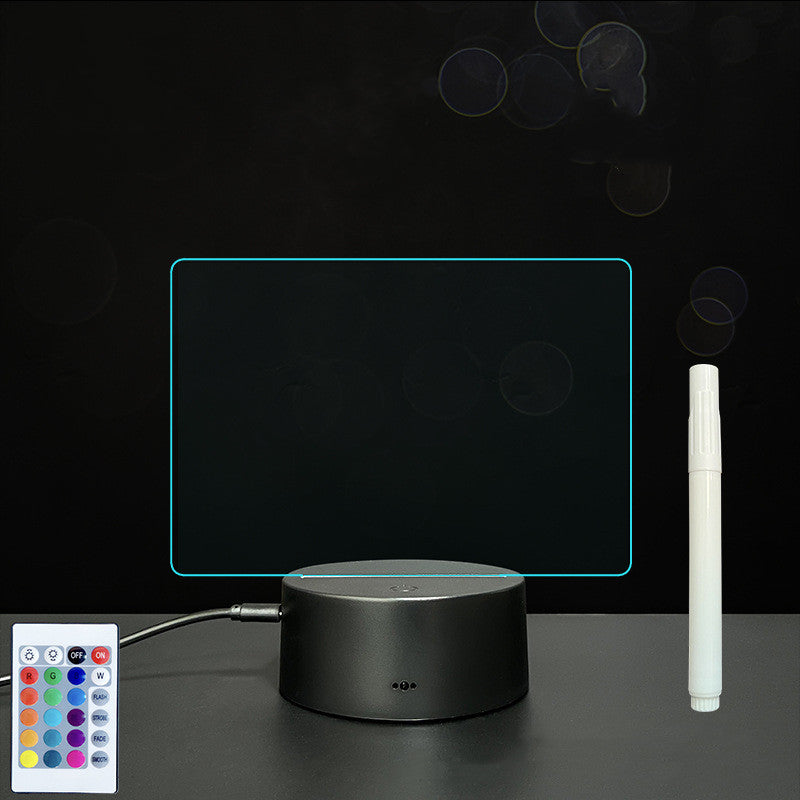Quadro LED Acrílico 3D para Mensagens – Escreve, Apaga e Ilumina com Estilo
