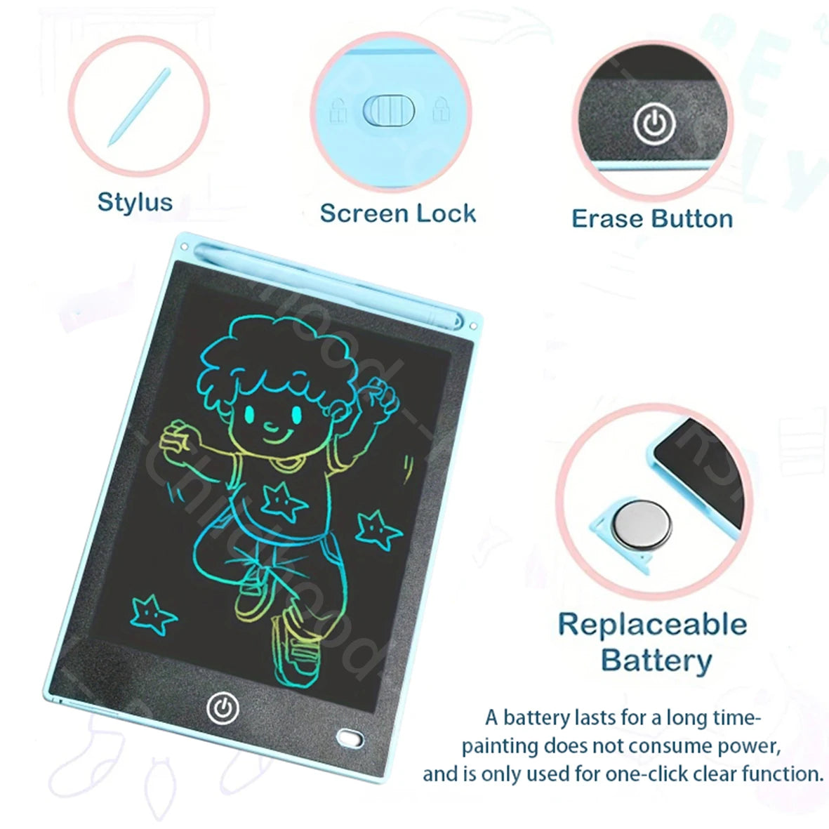 Tablet LCD de Escrita 8.5" – Desenho & Aprendizagem para Crianças | Ecológico & Portátil