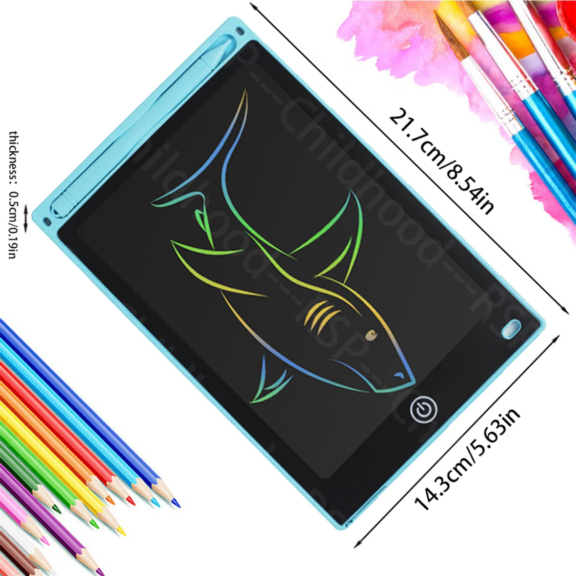 Tablet LCD de Escrita 8.5" – Desenho & Aprendizagem para Crianças | Ecológico & Portátil