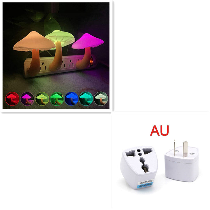 Candeeiro Cogumelo LED com Sensor | Luz Noturna Mágica