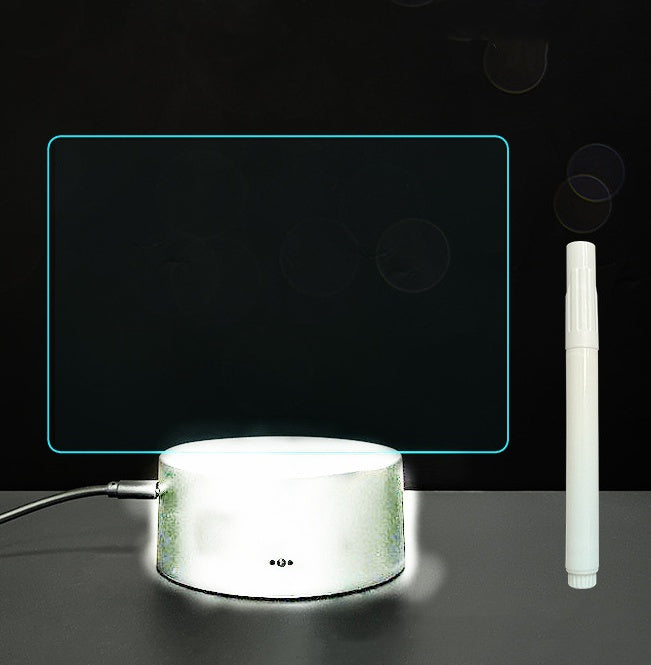 Quadro LED Acrílico 3D para Mensagens – Escreve, Apaga e Ilumina com Estilo
