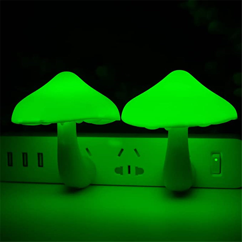 Candeeiro Cogumelo LED com Sensor | Luz Noturna Mágica