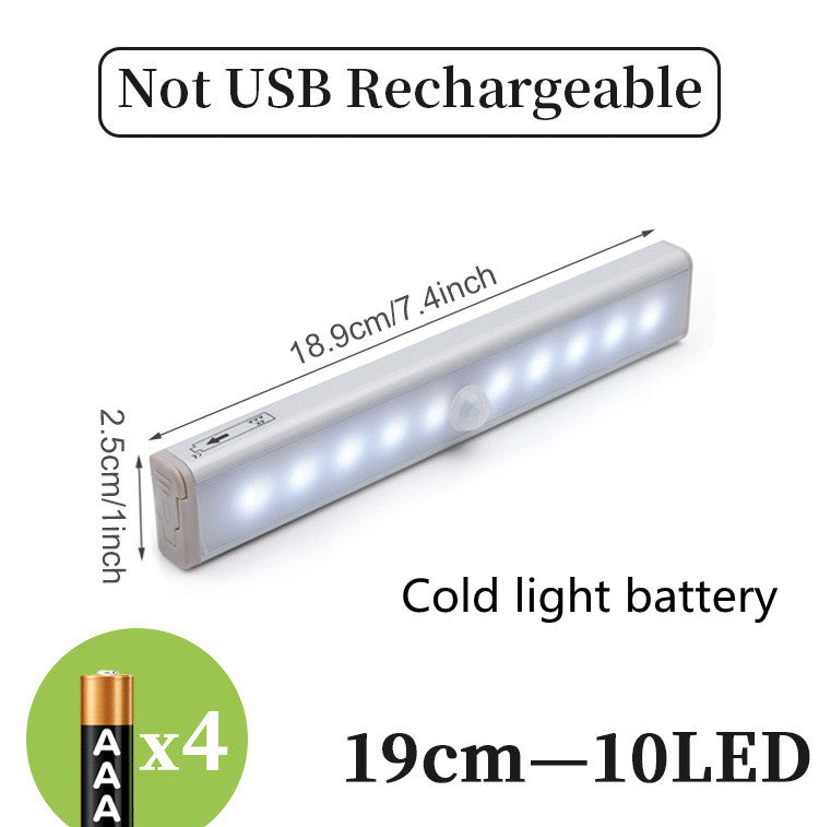 Barra LED com Sensor de Movimento – Luz Noturna Automática para Casa