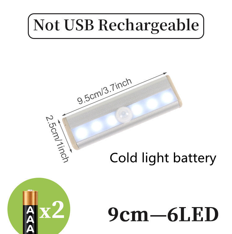 Barra LED com Sensor de Movimento – Luz Noturna Automática para Casa