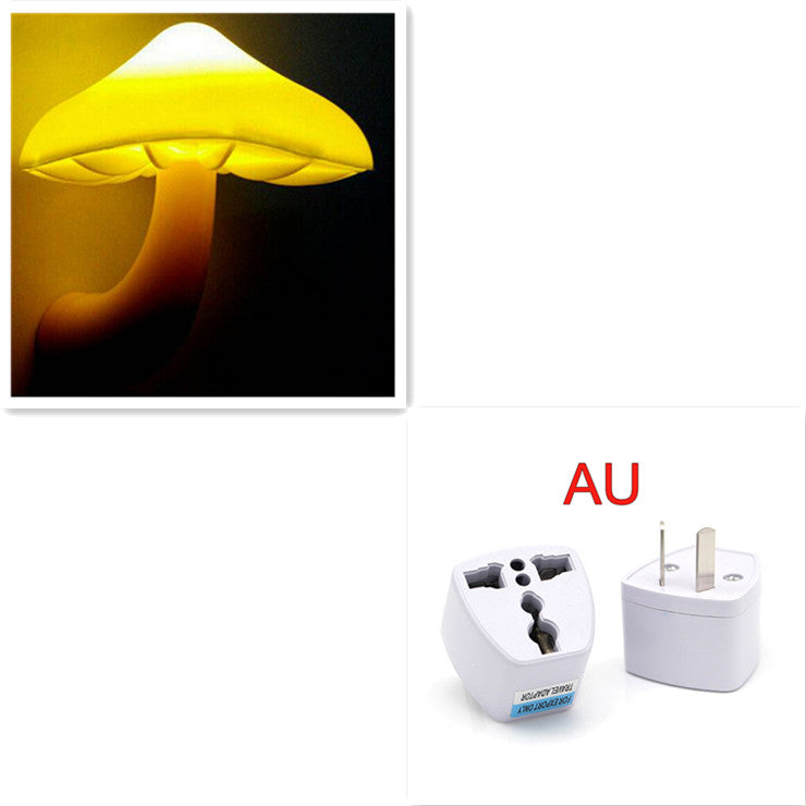 Candeeiro Cogumelo LED com Sensor | Luz Noturna Mágica