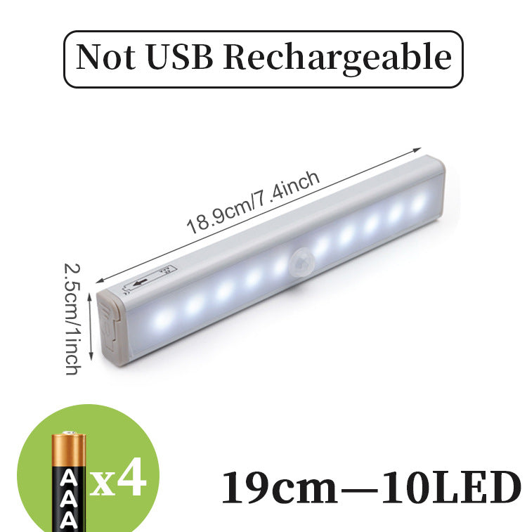 Barra LED com Sensor de Movimento – Luz Noturna Automática para Casa
