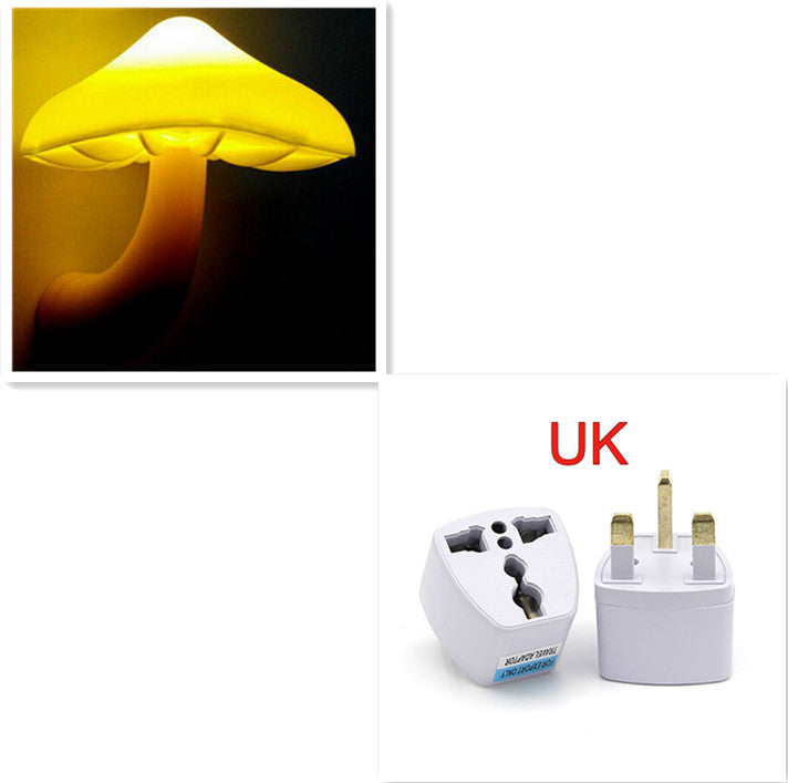 Candeeiro Cogumelo LED com Sensor | Luz Noturna Mágica